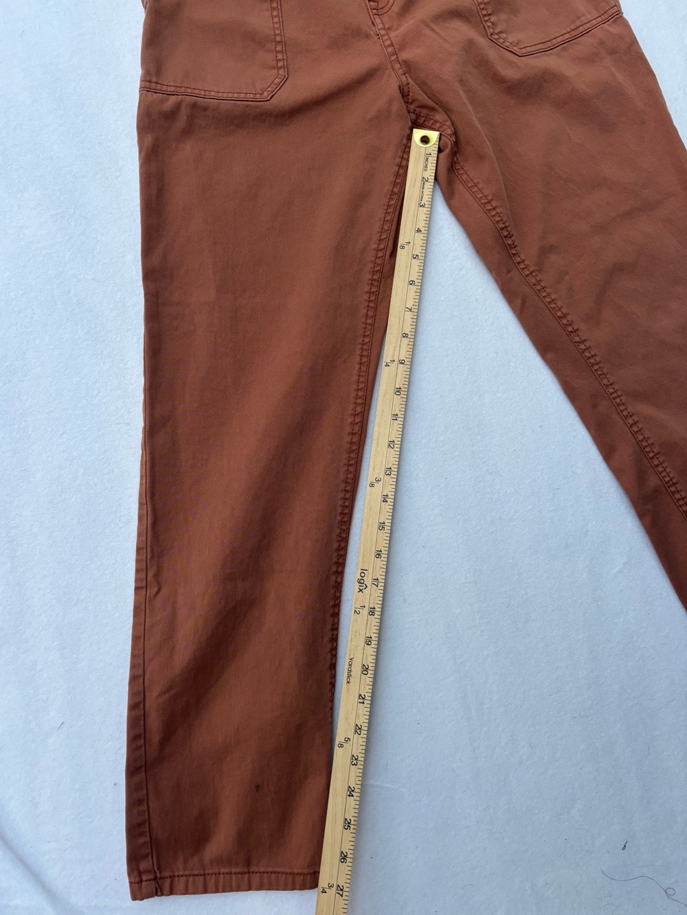 Prana Burnt Orange Straight-Leg Pants - Picture 4 of 11